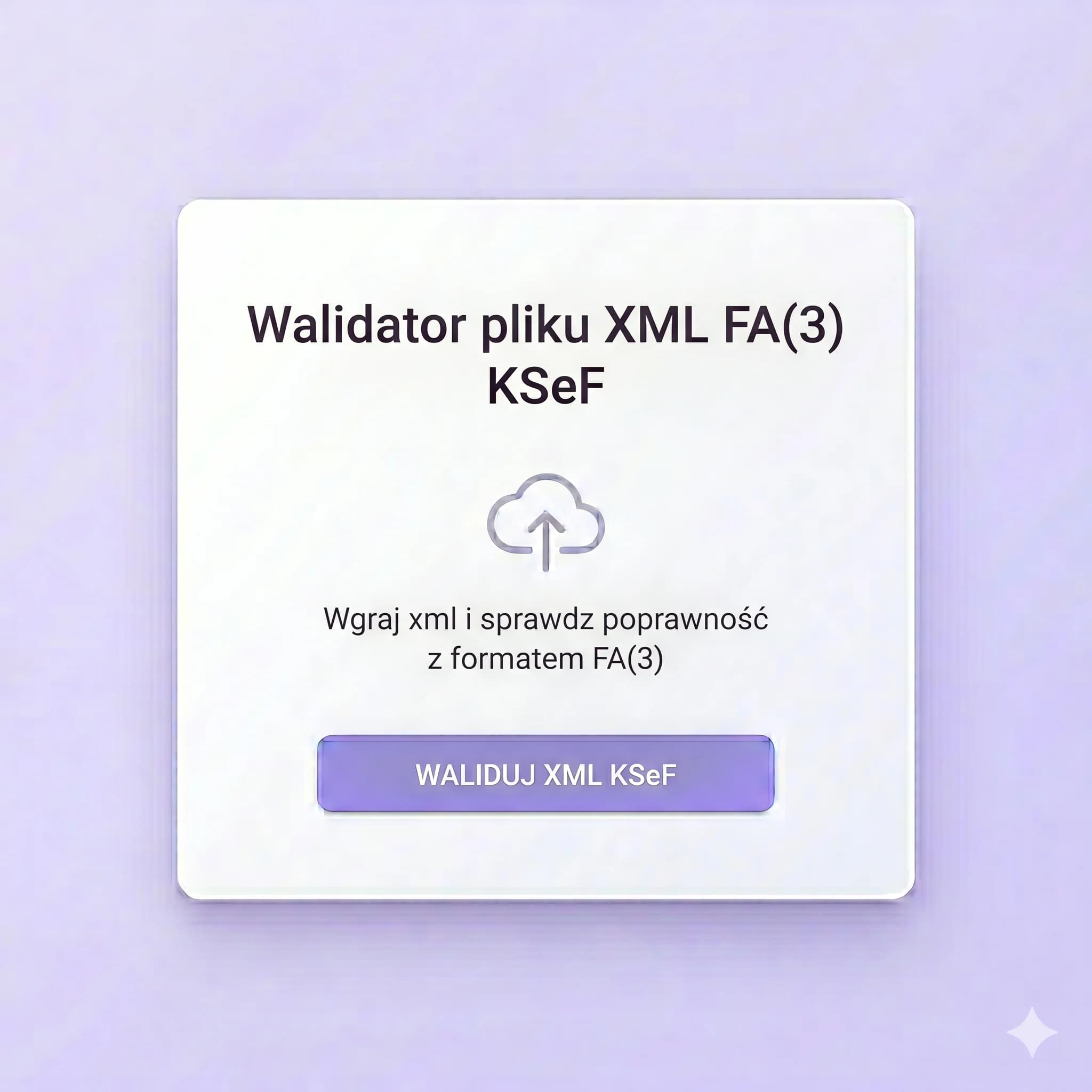 Walidator pliku XML FA(3) KSeF