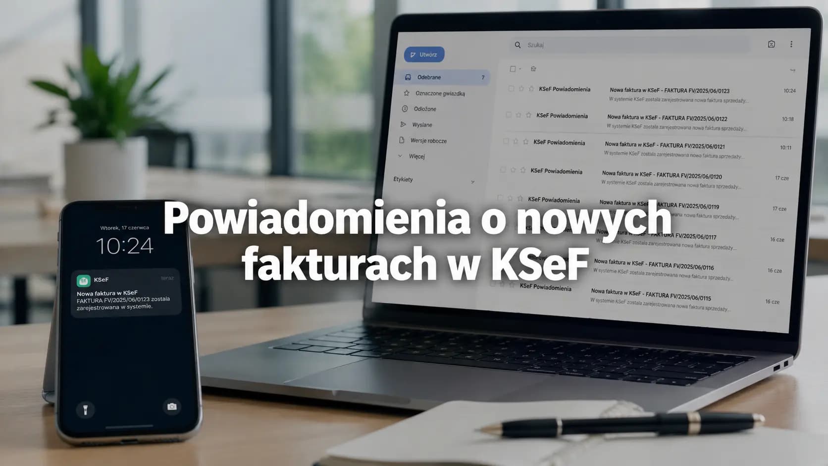 Сповіщення про нові рахунки-фактури в KSeF