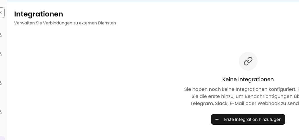 Integrationsliste in KSeFGPT mit der Schaltfläche Integration hinzufügen