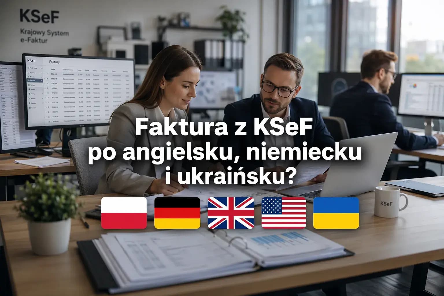Faktura z KSeF po angielsku, niemiecku i ukraińsku