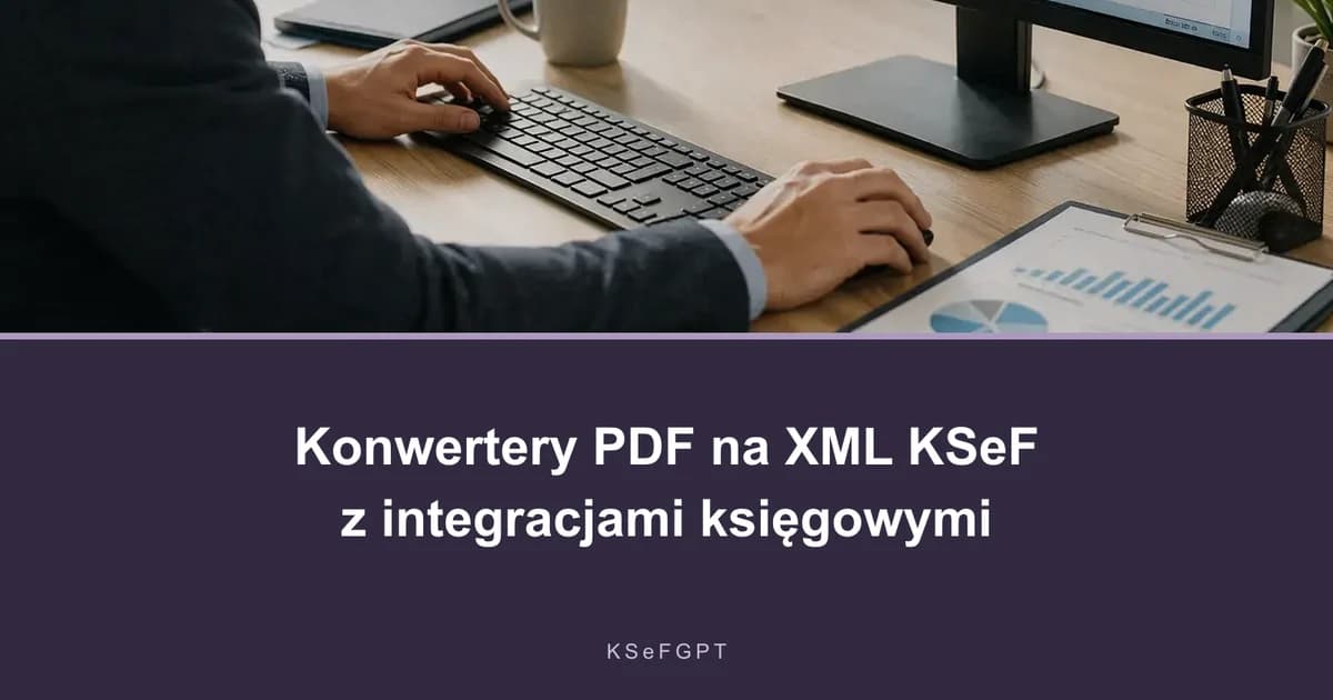 Konwertery PDF na XML KSeF z integracjami księgowymi