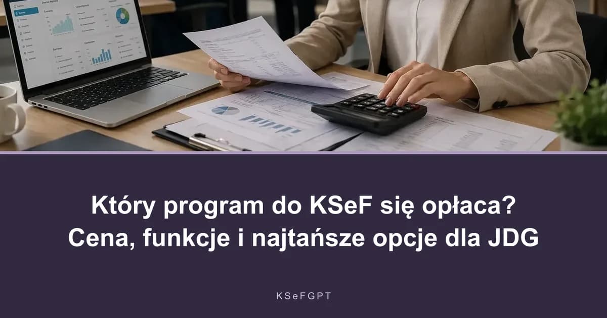 Яка програма для KSeF вигідна малому бізнесу?