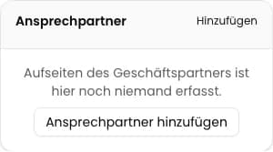 Kontakte der Firma öffnen: Ansprechpartner im CRM hinzufügen