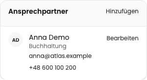 Kontakt speichern und prüfen: Ansprechpartner im CRM hinzufügen