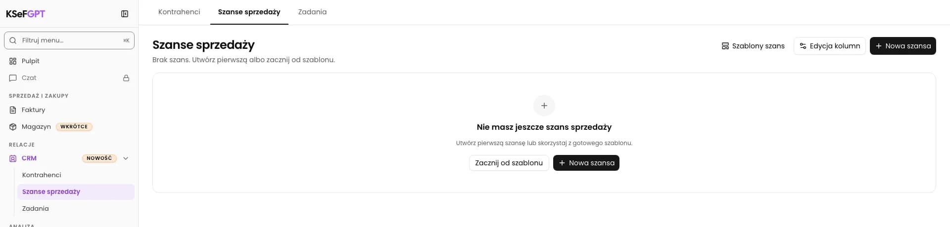 Otwórz wybór szablonu: Wdrożenie KSeF - Atlas Demo