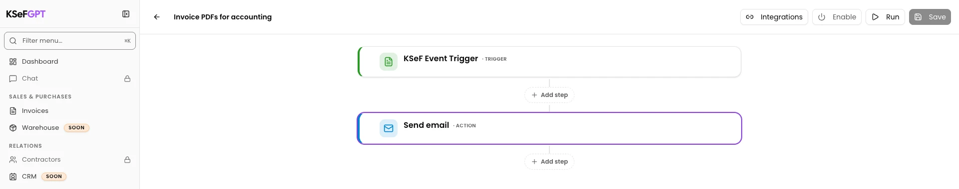 Save and verify the workflow